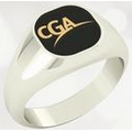 Unisex Precious Metal Ring w/ Full Top Customization & Inside Engraving